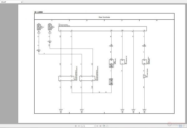 LEXUS LS500 2018 Electrical Wiring Diagram 3