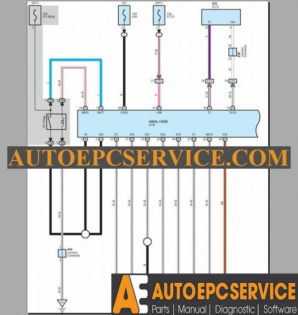 Lexus LX570 57L Wiring Diagram Manual 20153
