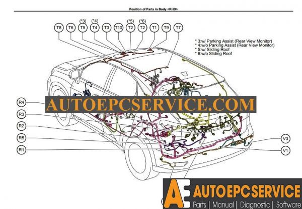 Lexus RX350 Electrical Wiring Diagram Manual EM11W0E20104