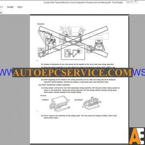 Toyota 2016 Tacoma Electronic Circuit Inspection Procedure Service Manual3