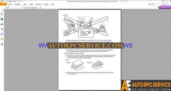 Toyota 2016 Tacoma Electronic Circuit Inspection Procedure Service Manual3