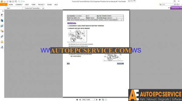 Toyota 2016 Tacoma Electronic Circuit Inspection Procedure Service Manual4