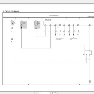 Toyota Avalon HV 2015 2018 Electrical Wiring Diagram 4