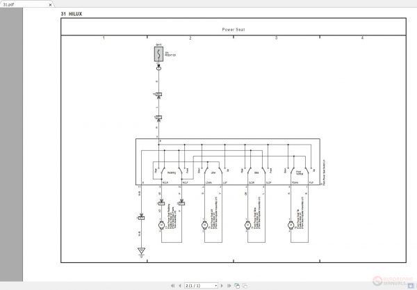 Toyota Hilux 2016 2019 Electrical Wiring Diagram 4