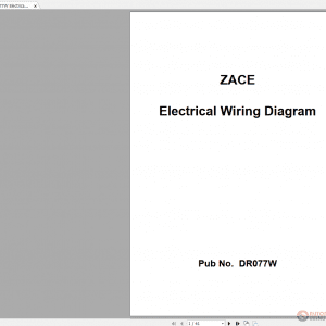 Toyota Zace DR077W Electrical Wiring Diagram 1