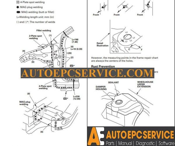 22 Oct 08 Honda Odyssey Body Repair Manual 2011 2013 2 1