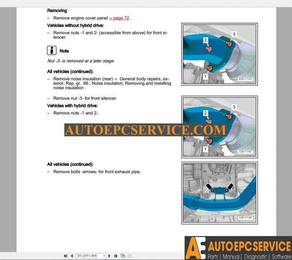 Audi A6 Shop Manual 2012 20154