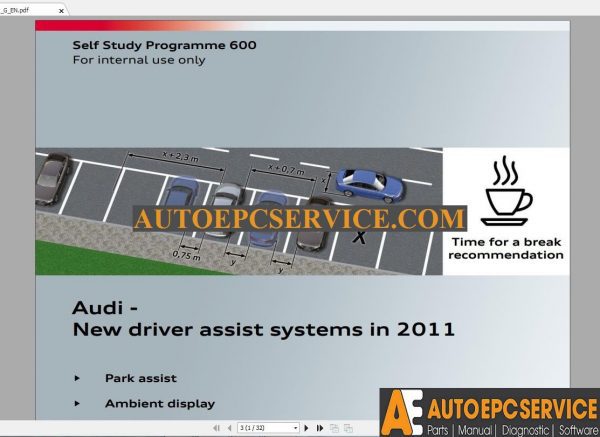 Audi Self Study Programme 600 Training Course2