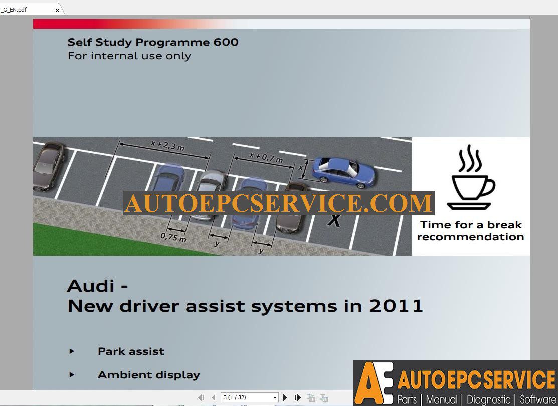 Audi Self Study Programme 600 Training Course2