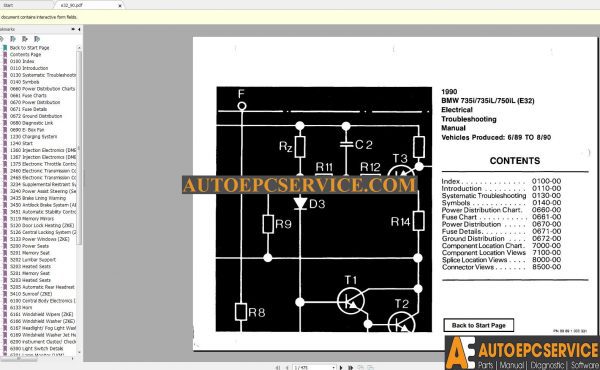 BMW E23 E24 E28 E32 E34 Electrical TroubleShooting Manuals 3