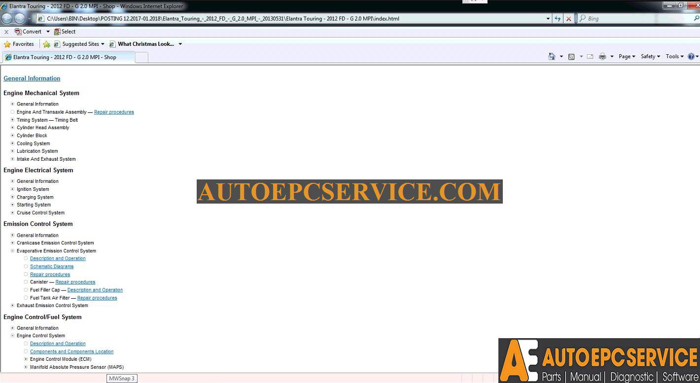 Elantra FD G20 MPI Touring Service Manual 2012201305311