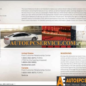 FORD FUSION 2015 USA Workshop Manual2