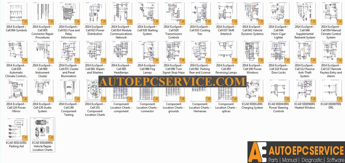 Ford Ecosport 2014 B515 Wiring Diagram - Auto Repair Software-Auto EPC