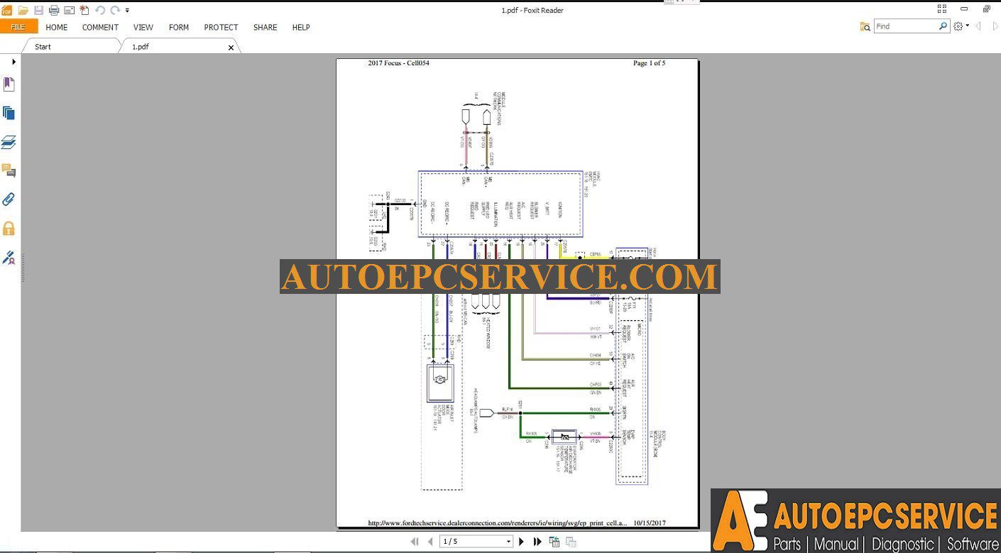 Ford Focus Wiring Diagrams Manual 2017