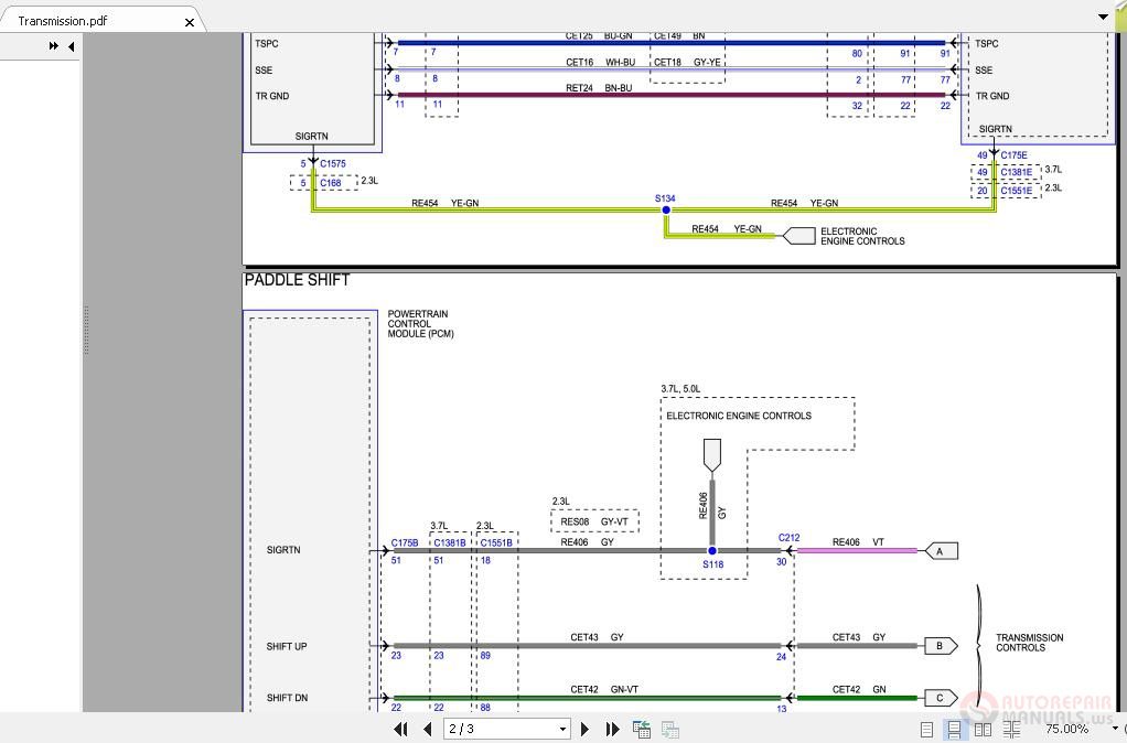 Ford Mustang 2015 52 Litre Engine Wiring Diagrams 4