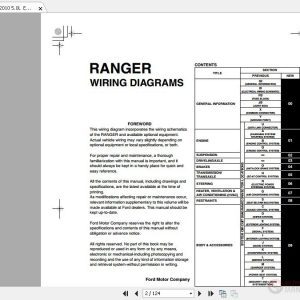 Ford Ranger 2010 50L Electrical Wiring Diagrams 1