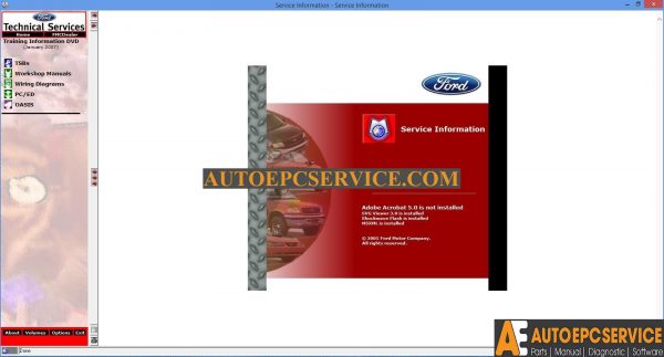 Ford Workshop Manual 2000 20081