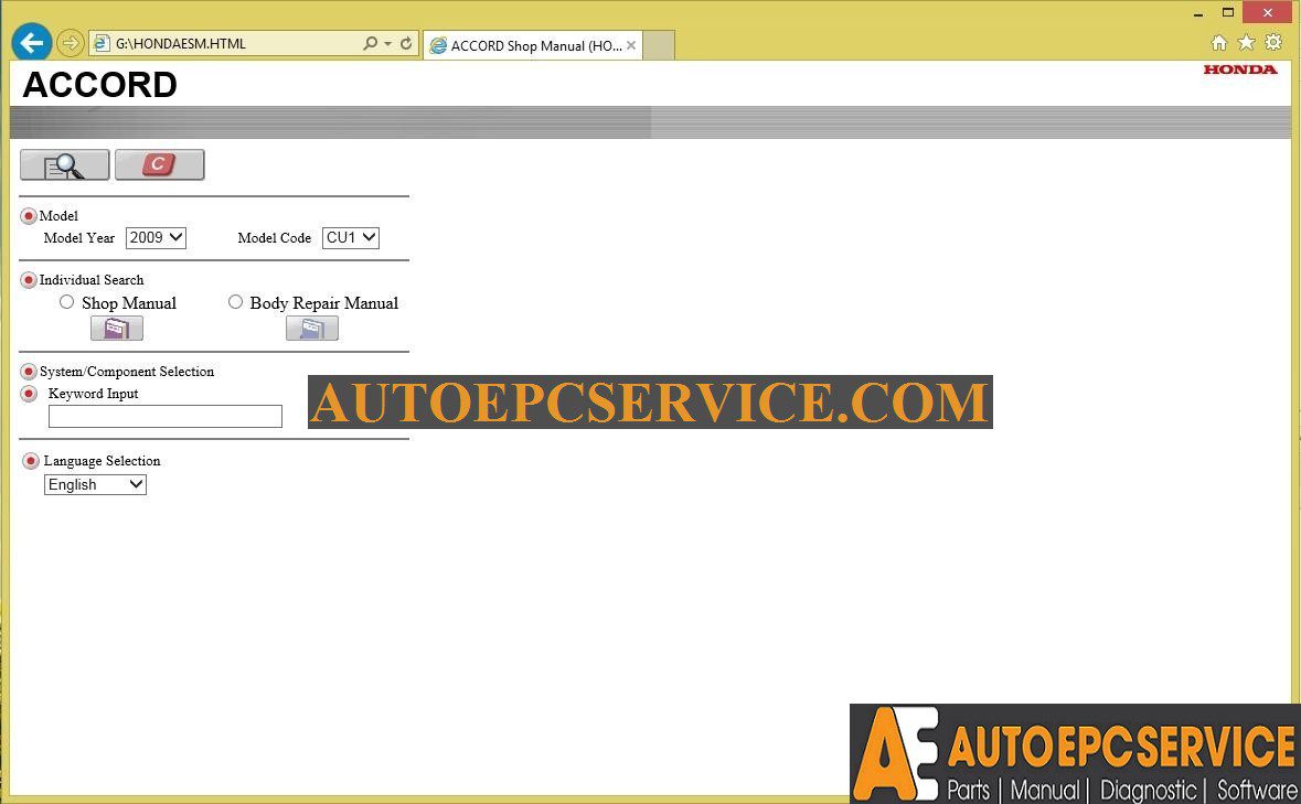 Honda Accrod 2009 Shop Manual1