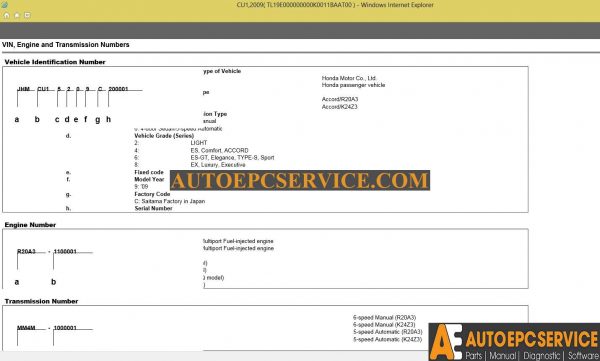 Honda Accrod 2009 Shop Manual3