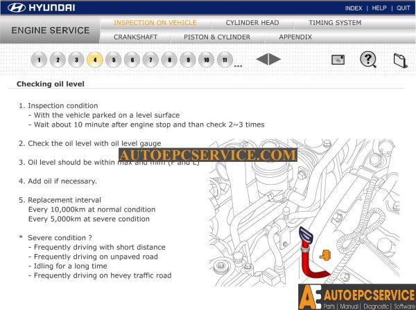 Hyundai ENGINE SERVICE Service Training CD3 1