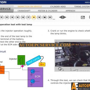 Hyundai ENGINE SERVICE Service Training CD4