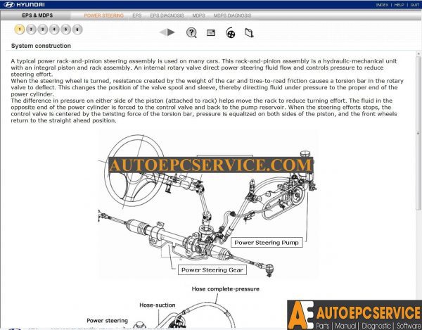 Hyundai EPS MDPS Service Training CD2