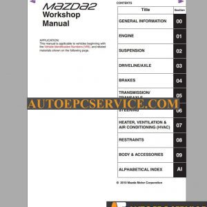 Mazda 2 2002 2014 Workshop Manual5