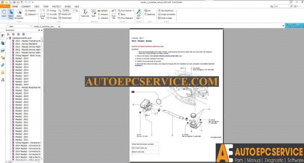 Mazda 2 Service Highlights Workshop Manual 2011 20143