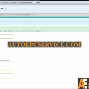 Tucson LM G 24 DOHC Service Manual 20135