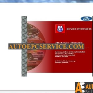 WorkShop Manual Ford Motor Company USA 2013 2