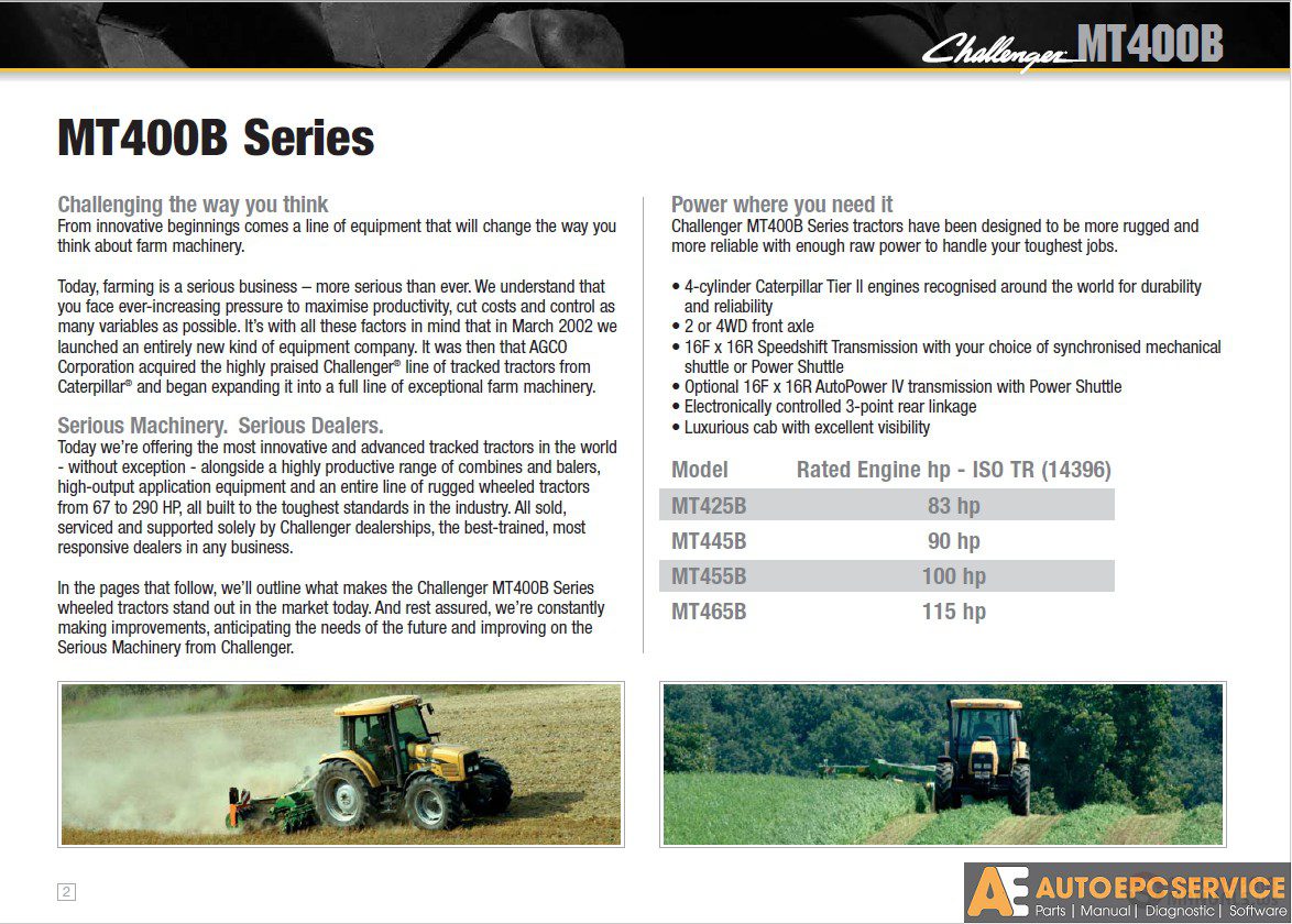 Challenger Agricutural Parts Manual CD 5