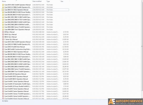 Case Forklift Full Set Manual DVD 1 1