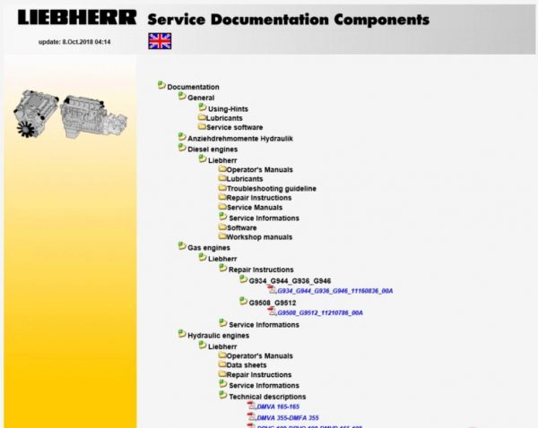 Liebherr Lidos Parts and Service Documentation Offline 1020182 1