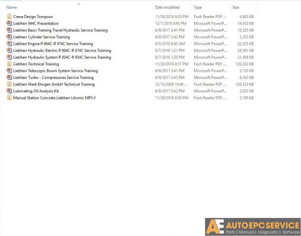 Liebherr Some Model Machine Service Training1