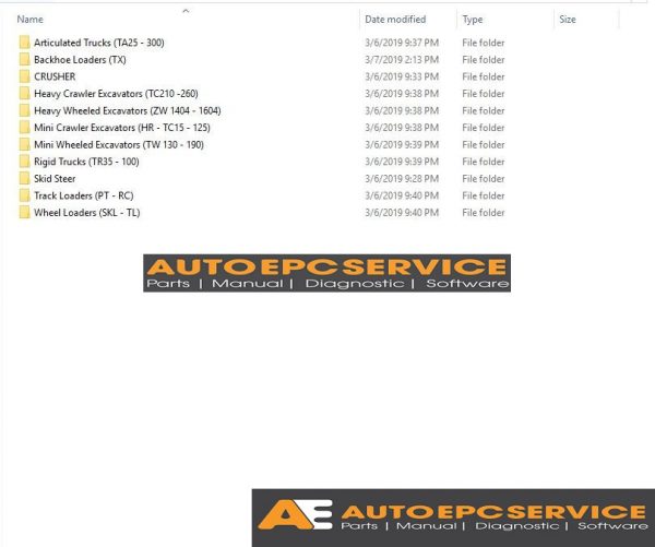 Terex Full DVD ALL Model Parts Manuals1