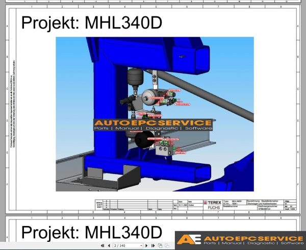 Terex MHL Wiring Diagram Electric Schematic Full CD3
