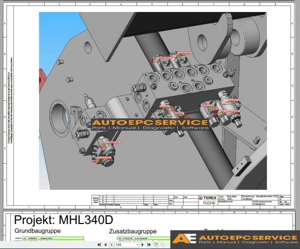 Terex MHL Wiring Diagram Electric Schematic Full CD4