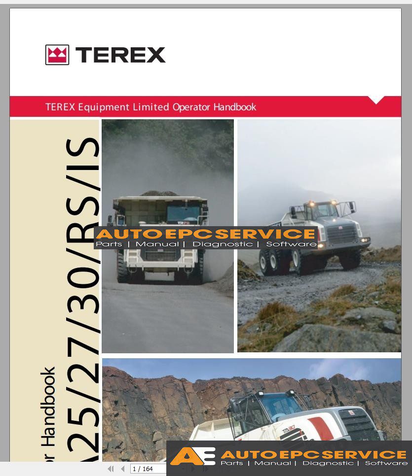 Terex Some Model Operator Manual DVD2