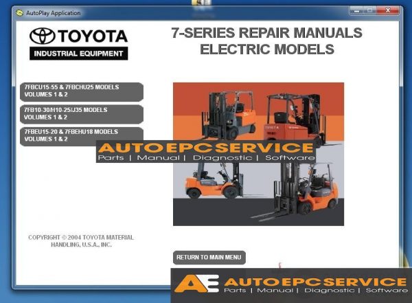 Toyota Forklift Full Set Manual DVD 8 2