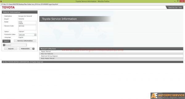 Toyota Vios Yaris 2014 Service Information1