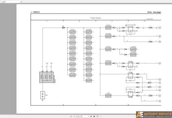 Toyota Yaris R 2016 2018 Electrical Wiring Diagram 2