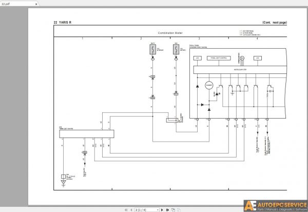 Toyota Yaris R 2016 2018 Electrical Wiring Diagram 4