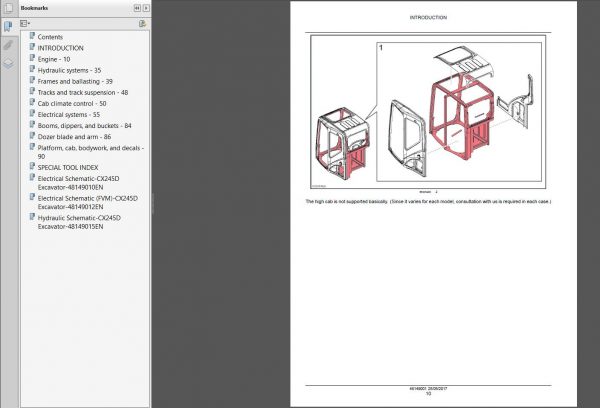 Caser Crawler Excavator CX245D SR Service Manual 3