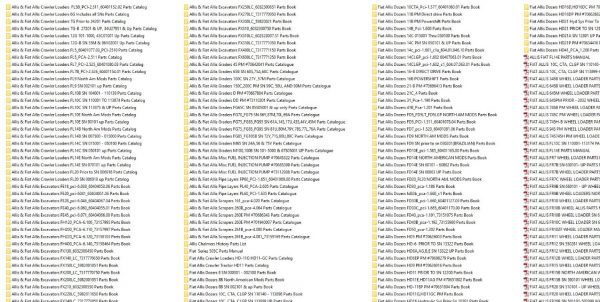 FIAT ALLIS Parts Catalog Full Set DVD1 1 1