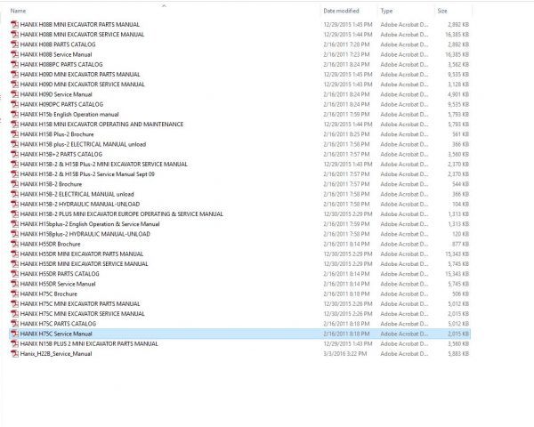 HANIX Service Manual Full CD1