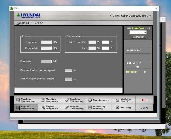 HYUNDAI SOFTWARE DIAGNOSTIC ROBEX HRDT 205