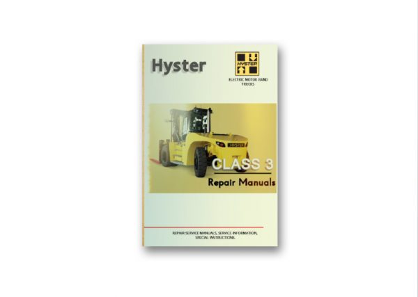 Hyster Class 3 Electric Motor Hand Trucks Repair Manuals