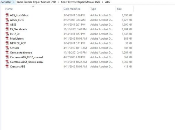 Knorr Bremse Repair Manual DVD2