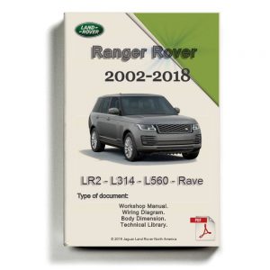 Landrover Ranger Rover 2018 Full Service Manual Wiring Diagram DVD