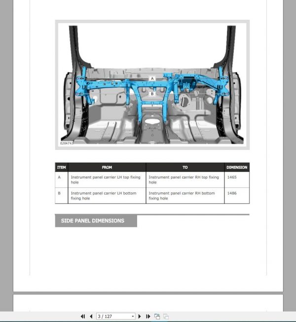 Landrover Ranger Rover 2002 2017 On Body Dimension CD3